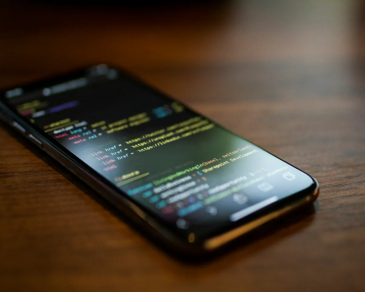 Application code running on a mobile handset